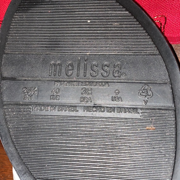 Melissa black white flower jelly sandals sz 9 - Picture 3 of 5
